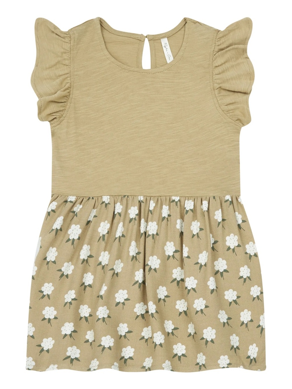 Rylee + Cru Coury Floral Baby Dress Ruffle Detail